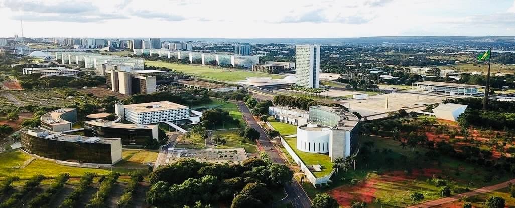 Vista aérea da Esplanada dos Ministérios, Brasília